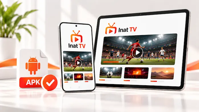 Inat TV APK Android cihazlarda kullanım